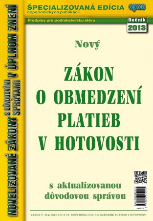 Zákon o obmedzení platieb v hotovosti (NZ1/2013)