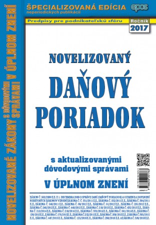 DAŇOVÝ PORIADOK (NZ7/2017)