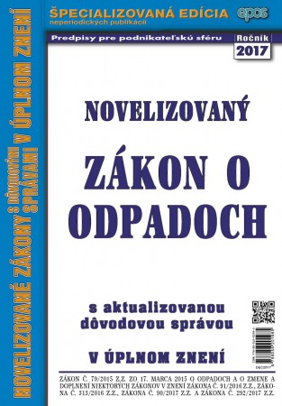 Zákon o ODPADOCH (NZ25/2017)