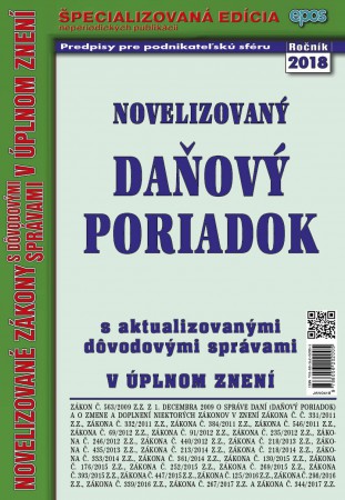 Daňový poriadok (NZ4/2018)